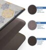 Honeycomb Geometric Microfibre 30x18 Inches Anti Skid Door Mat