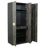 Honeycomb 3 Door Wardrobe in Brown Finish
