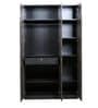 Honeycomb 3 Door Wardrobe in Brown Finish