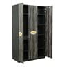Honeycomb 3 Door Wardrobe in Brown Finish