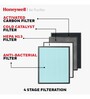 Honeywell Air Touch V4 Air Purifier (H13 HEPA, Activated Carbon,Anti-Bacterial Filter,UV-C LED,Ionizer)