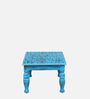 Honsinger Solid Wood Coffee Table In Scratch Resistant Distress Blue Finish