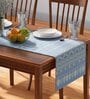 Hooghly (71x13) Blue Cotton Table Runner