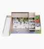 Hop N  Slide Bed  With Multicolor Staircase Storage & Ocean Print
