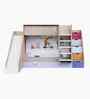Hop N  Slide Bed With Multicolor Staircase Storage & Animal Rider Print