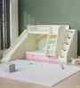 Hop N  Slide Bed  With Multicolor Staircase Storage & Rainbow Print