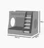Hop on Top Bunk Bed With Grey Drawers Storage, Ladder & Ocean Print
