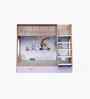 Hop on Top Bunk Bed  With Purple Drawers Storage, Ladder & Animal Rider Print