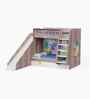 Hop on Top Bunk Bed  With White Drawers Storage, Slide & Animal Print
