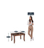 Hopper End Table in Brown Colour