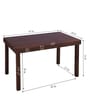 Hopton 4 Seater Dining Table in Walnut Finish