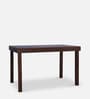 Hopton 4 Seater Dining Table in Walnut Finish