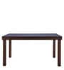 Hopton Solid Wood 6 Seater Dining Table in Walnut Finish