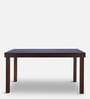 Hopton Solid Wood 6 Seater Dining Table in Walnut Finish