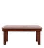 Hopton Solid Wood Medium Bench in Walnut Finish