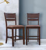 Hopton Dining Chair (Set Of 2) in Walnut Colour