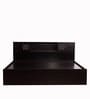Horae King Size Bed in Wenge Finish with Headboard & Box Storage