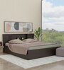 Horae King Size Bed in Wenge Finish with Headboard & Box Storage