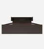 Horae King Size Bed in Wenge Finish with Headboard & Box Storage