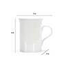 Horeca 420ml White Ceramic Coffee Mug