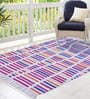 Horizontal Carpet with Vertical Lines in Multicolour