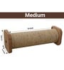 Horizontal Single Sisal Rope Cat Scratcher Medium Size In Brown Colour