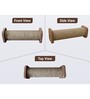Horizontal Single Sisal Rope Cat Scratcher Small Size In Brown Colour