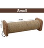 Horizontal Single Sisal Rope Cat Scratcher Small Size In Brown Colour