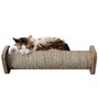 Horizontal Single Sisal Rope Cat Scratcher Small Size In Brown Colour