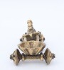 Horse Cart Gold Brass Diya