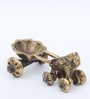 Horse Cart Gold Brass Diya