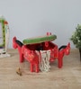 Horse Design Multi-Uses Red & Green Colour Wood Boxes