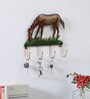 Horse Eating Grass  Multicolour Iron  Key Holder