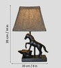 Horse Figurine LED Table Lamp with Fabric Shade