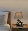 Horse Figurine LED Table Lamp with Fabric Shade