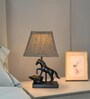 Horse Figurine LED Table Lamp with Fabric Shade