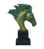 Horse Green Polyresin Figurine