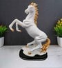 Horse Resin Table Showpiece (White)