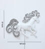 Unicorn White Iron Wall Art With LED