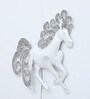 Unicorn White Iron Wall Art With LED
