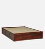 Horten Sheesham Wood King Size Bed In Honey Oak  Finish With Box Storage