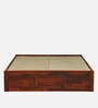 Horten Sheesham Wood King Size Bed In Honey Oak  Finish With Box Storage