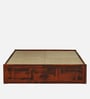 Horten Sheesham Wood King Size Bed In Honey Oak  Finish With Box Storage