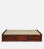 Horten Sheesham Wood King Size Bed In Honey Oak  Finish With Hydraulic Storage