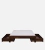Horten Sheesham Wood King Size Bed In Provincial Teak Finish With Drawer Storage