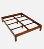 Horten Sheesham Wood Queen Size Bed In Honey Oak  Finish