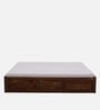 Horten Sheesham Wood Queen Size Bed In Provincial Teak Finish With Box Storage