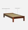 Horten Sheesham Wood Single Bed In Honey Oak  Finish