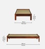 Horten Sheesham Wood Single Bed In Honey Oak  Finish