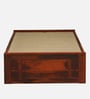 Horten Sheesham Wood Single Bed In Honey Oak  Finish With Box Storage